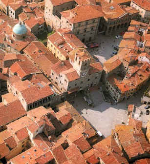 centre of Cortona, Italy